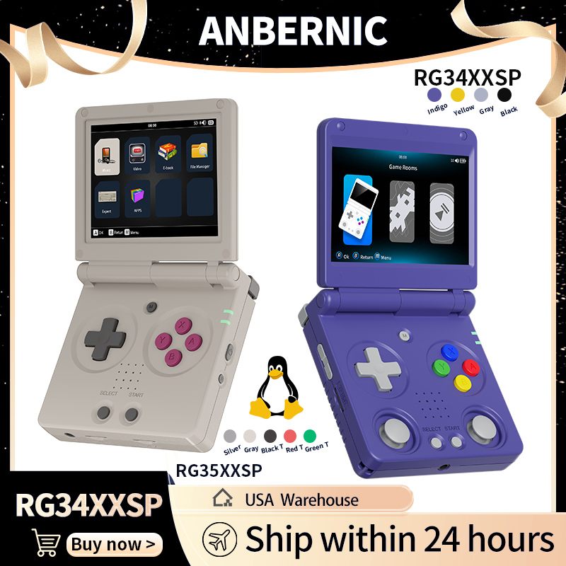 Anbernic RG34XXSP RG35XXSP Fli - Retro Gaming Tablet review and price