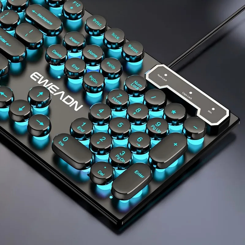 Retro Punk Mechanical Feel Key - Retro Gaming Keyboard review and price