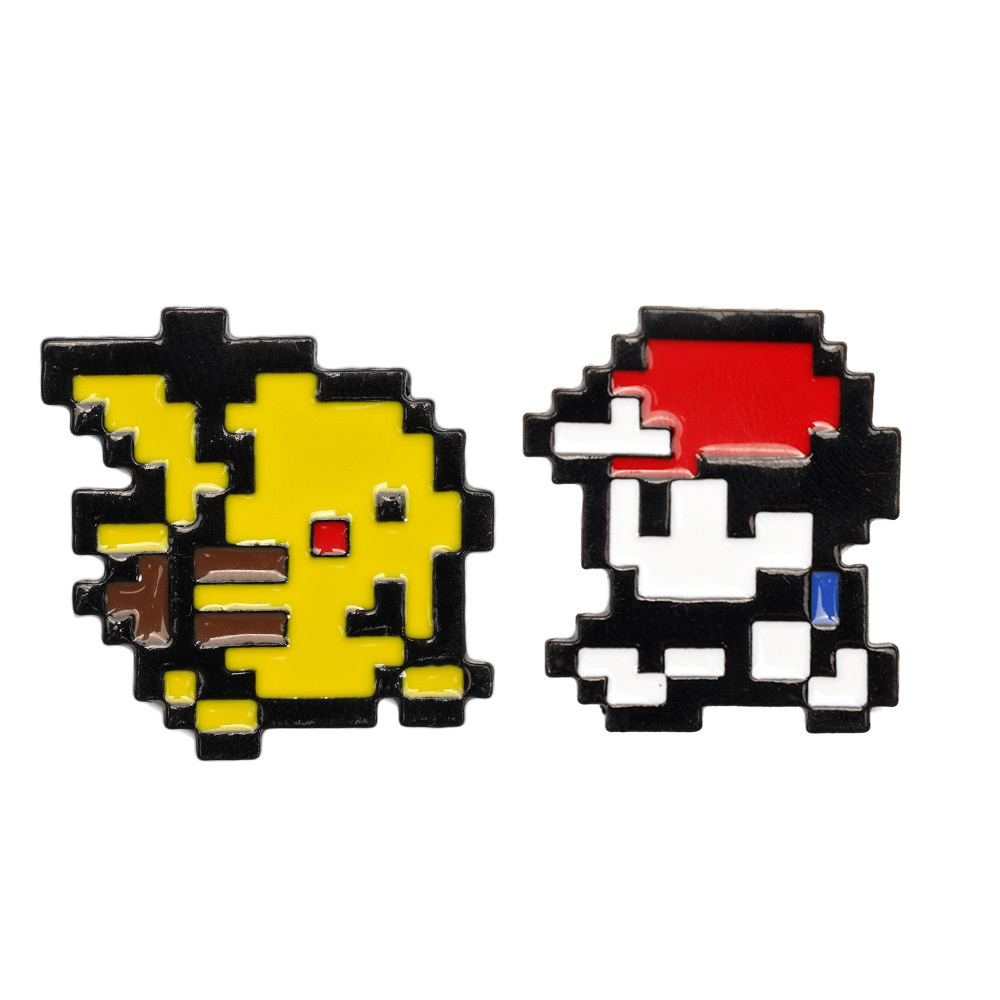 2pcs Retro Game 8-bit Pixel Po - Retro Gaming Pokemon review and price