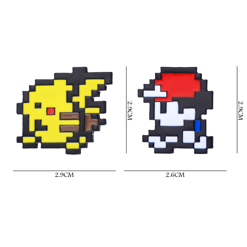 2pcs Retro Game 8-bit Pixel Po - Retro Gaming Pokemon review and price