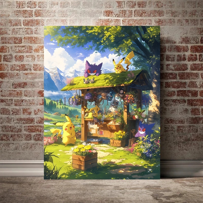 Pokemon Retro Cartoon Poster P - Retro Gaming Pokemon review and price