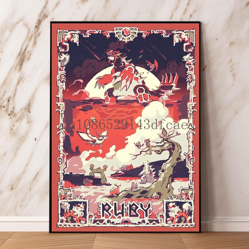Pokemon Retro Cartoon Poster C - Retro Gaming Pokemon review and price