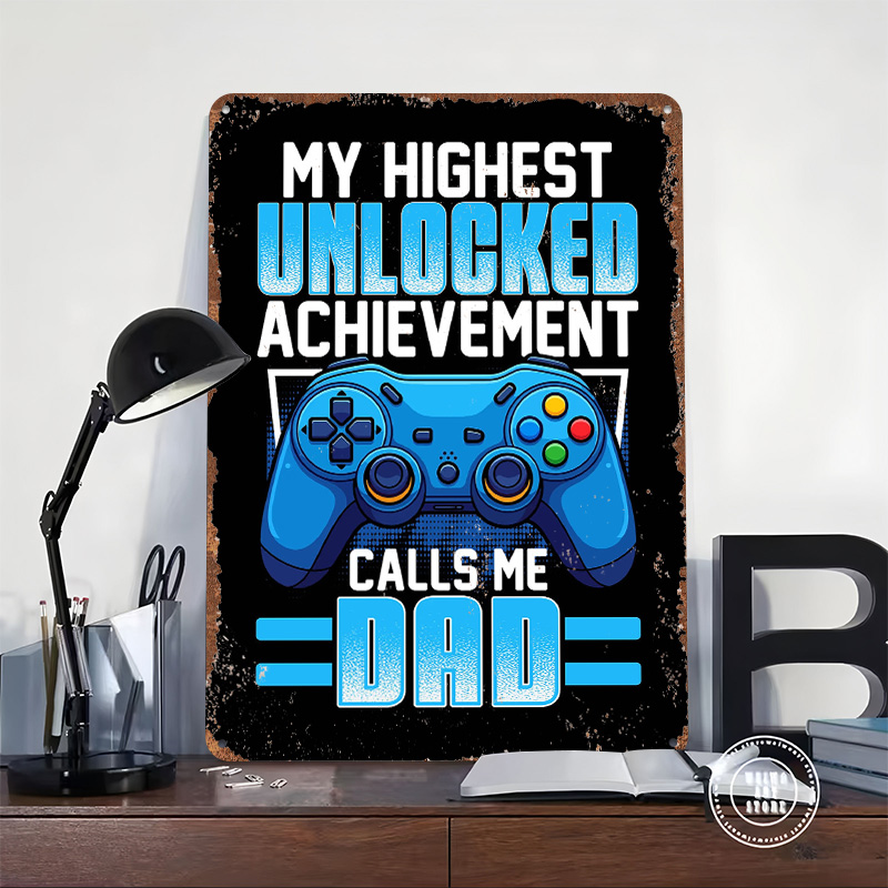 Gaming Dad Achievement Tin Pos - Retro Gaming Achievements review and price