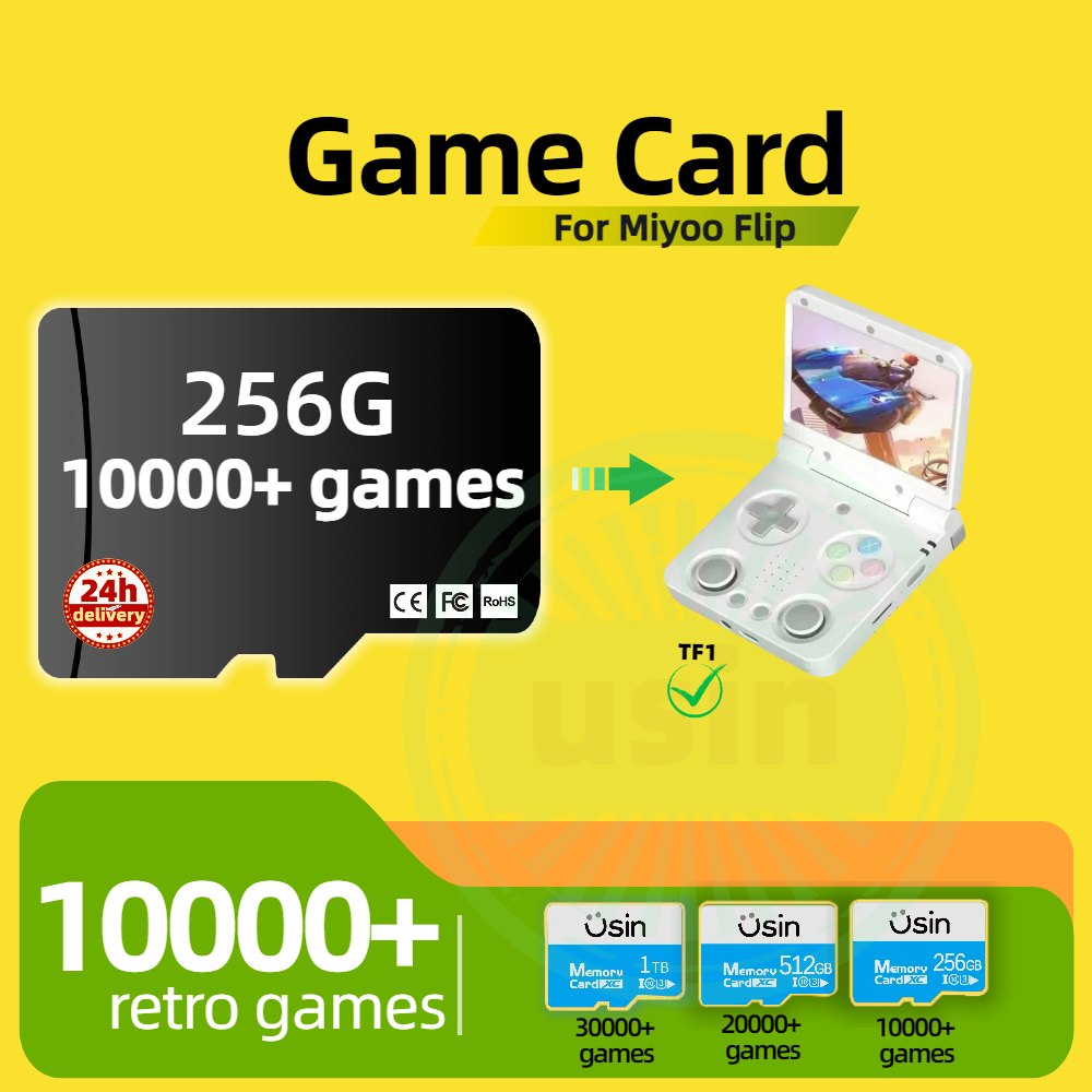 Game Card For Miyoo Flip 30000 - Retro Gaming Tablet review and price