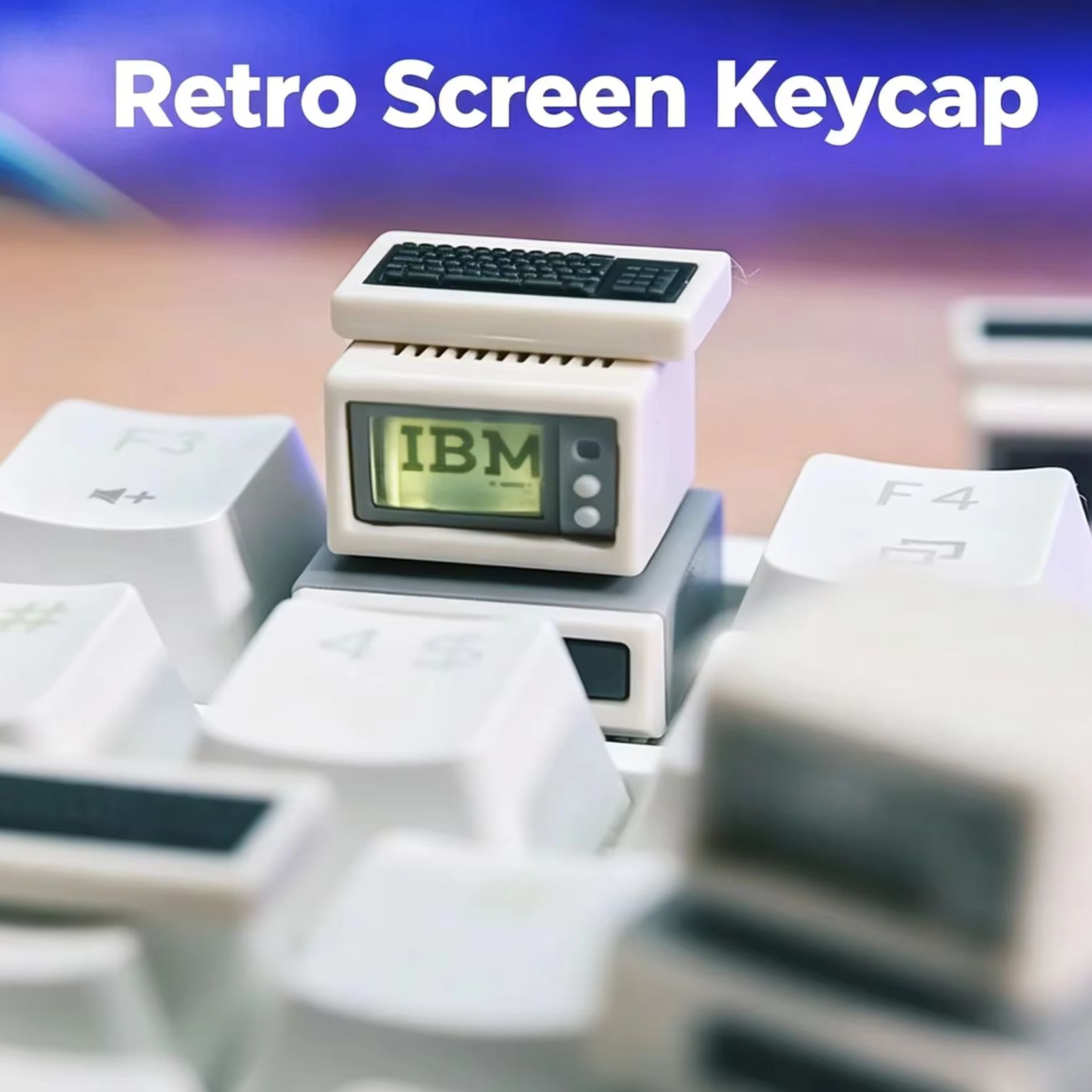 Retro Computer Keycap Backlit  - Retro Gaming Keyboard review and price