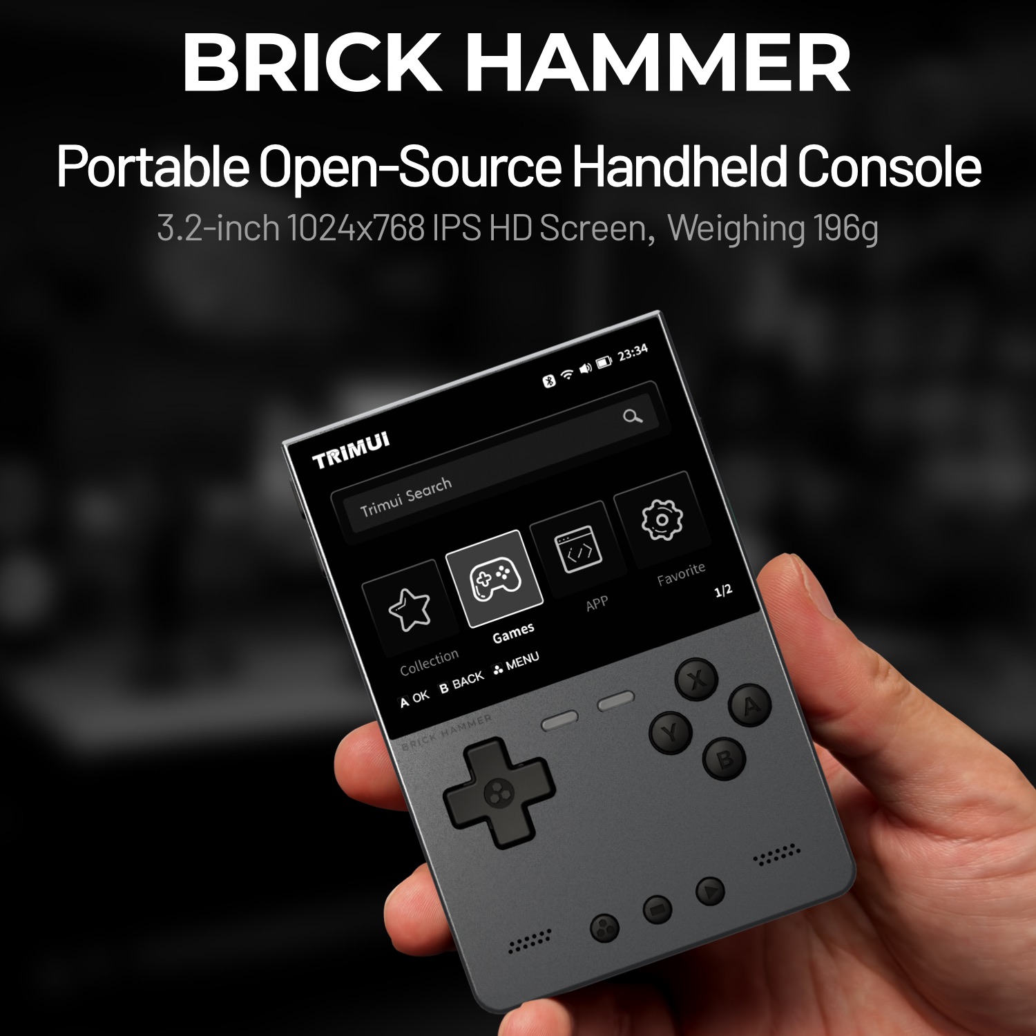 TRIMUI BRICK HAMMER Retro Hand - Retro Gaming Phone review and price