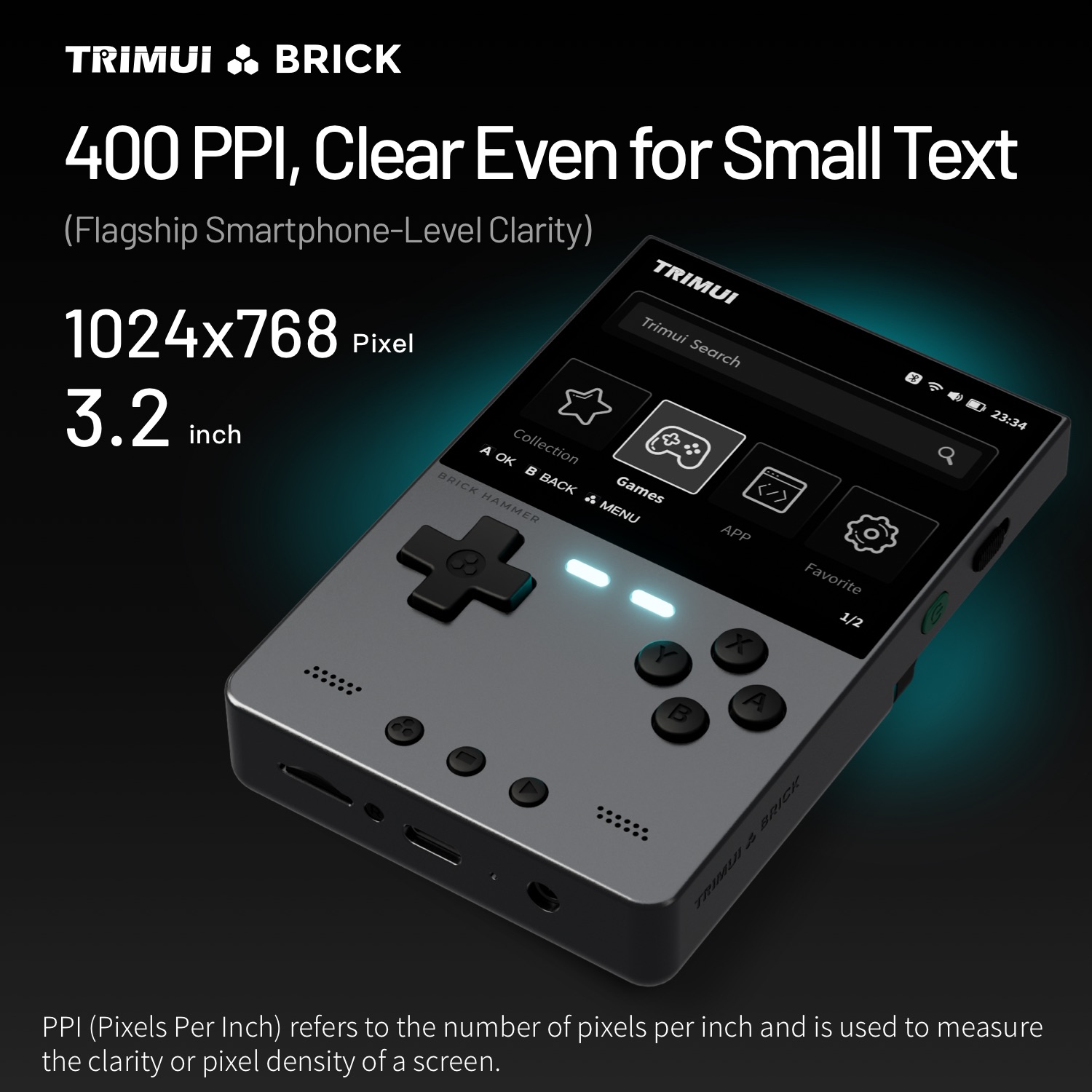 TRIMUI BRICK HAMMER Retro Hand - Retro Gaming Phone review and price