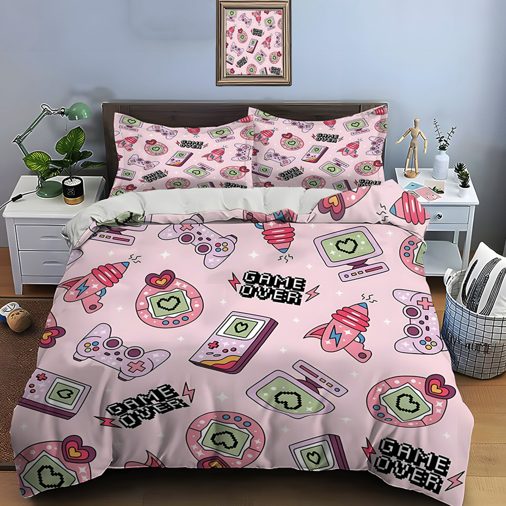 Retro Gaming Icons on Pink Bac - Retro Gaming Icons review and price