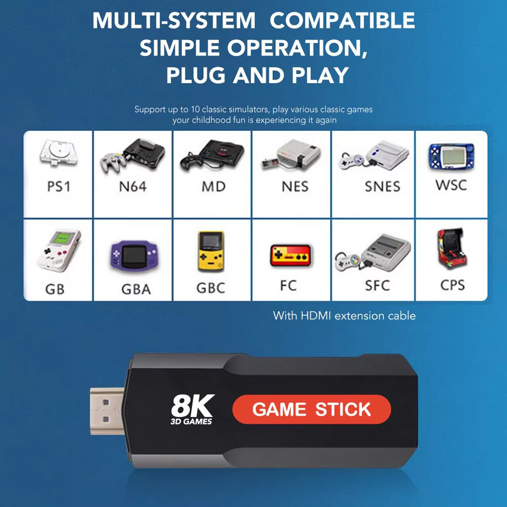 X2 Game Stick HD 4K 8K 3D Cons - Retro Gaming Tablet review and price